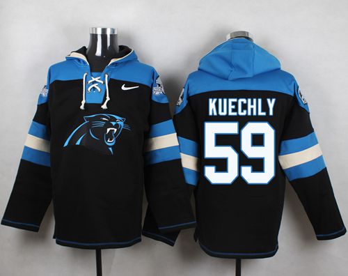 Nike Panthers #59 Luke Kuechly Black Player Pullover NFL Hoodie